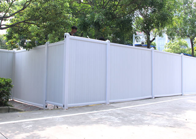 PVC塑料圍擋效果圖-PVC圍擋案例-PVC圍擋-深圳市大通建材有限公司鋼圍擋生產定制廠家